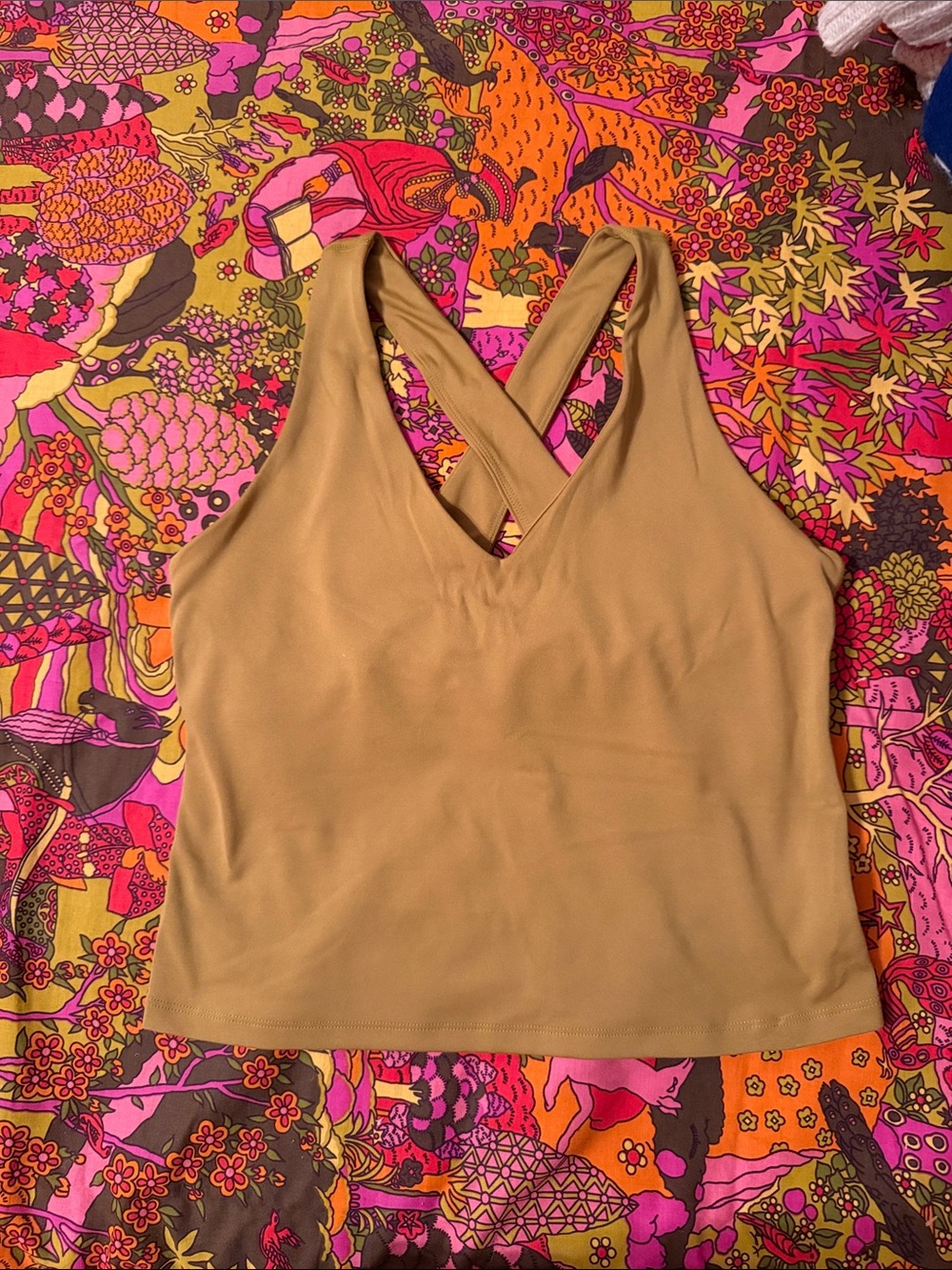 Girlfriend Collective Zoe Superstretch Tank Top Saturn Large NWT